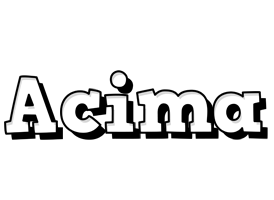 Acima snowing logo