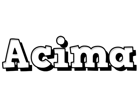 Acima snowing logo