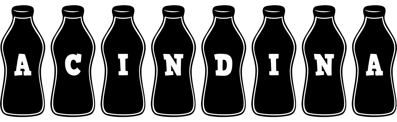 Acindina bottle logo