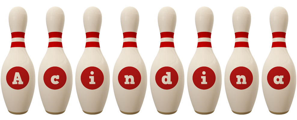 Acindina bowling-pin logo