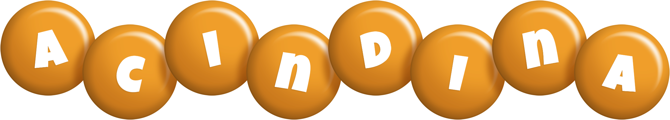 Acindina candy-orange logo