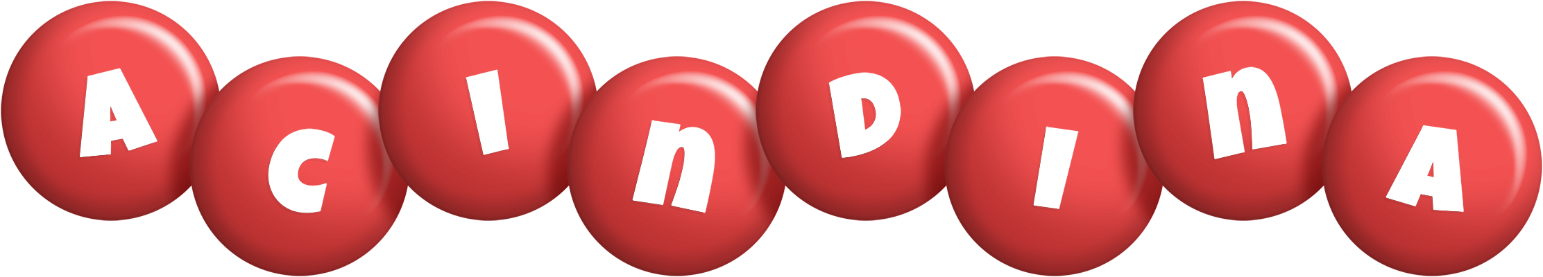 Acindina candy-red logo