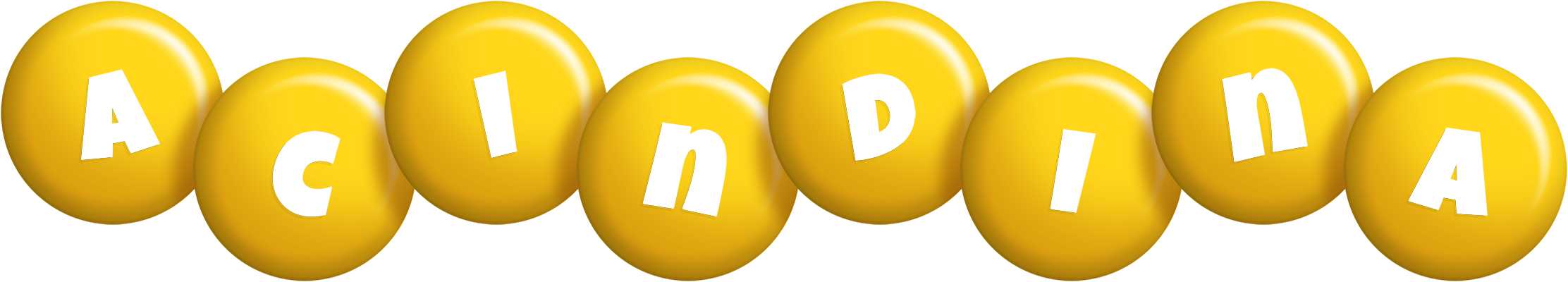 Acindina candy-yellow logo