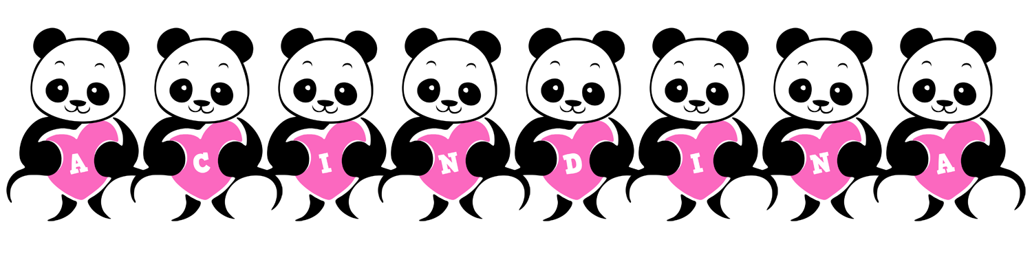 Acindina love-panda logo
