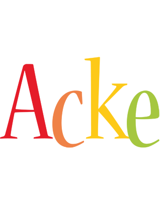 Acke birthday logo