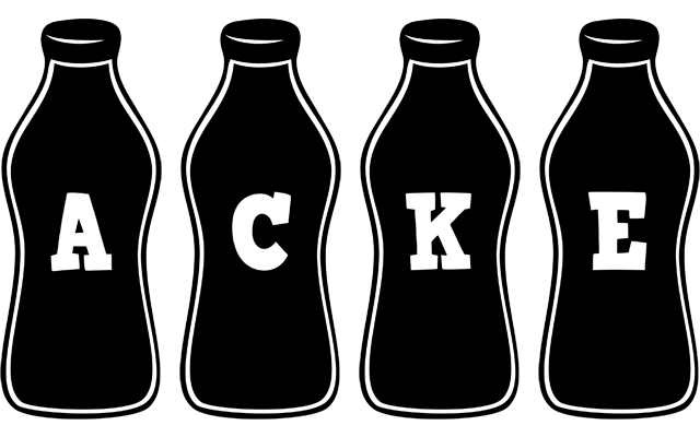 Acke bottle logo