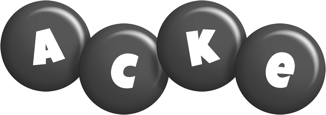 Acke candy-black logo