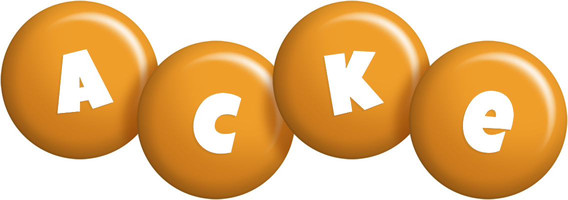Acke candy-orange logo