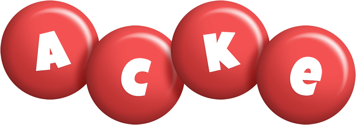 Acke candy-red logo
