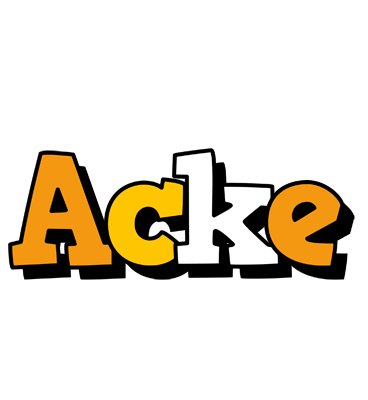 Acke cartoon logo