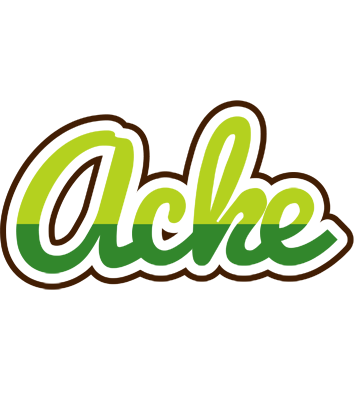Acke golfing logo