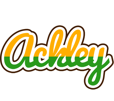 Ackley banana logo