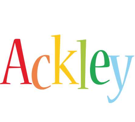 Ackley birthday logo