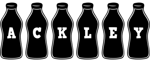 Ackley bottle logo