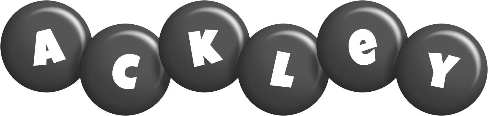 Ackley candy-black logo