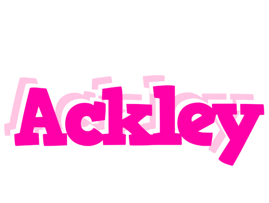 Ackley dancing logo