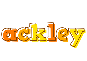 Ackley desert logo