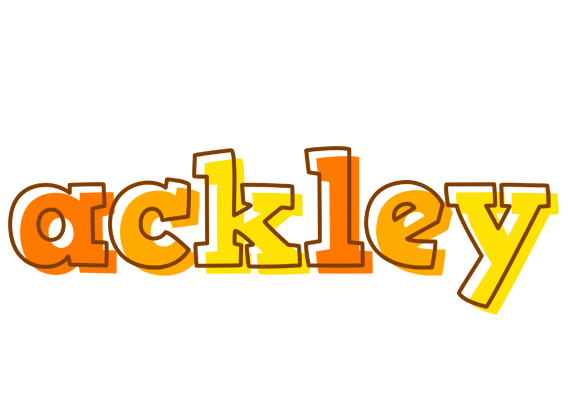 Ackley desert logo