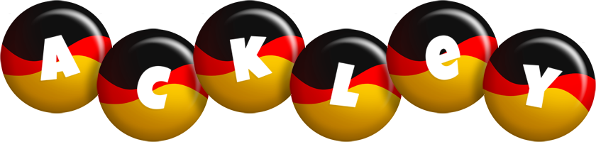 Ackley german logo