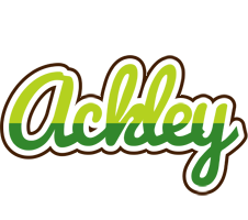 Ackley golfing logo