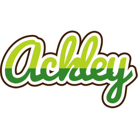 Ackley golfing logo