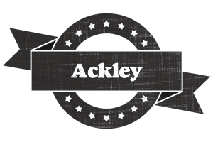 Ackley grunge logo