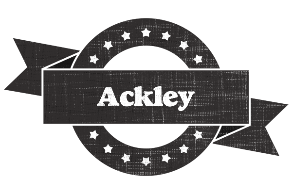 Ackley grunge logo