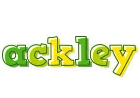 Ackley juice logo