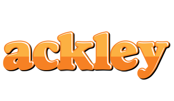 Ackley orange logo