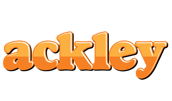 Ackley orange logo
