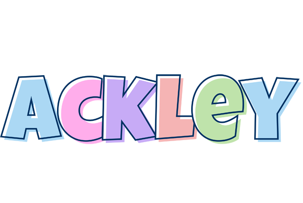 Ackley pastel logo