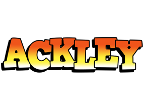 Ackley sunset logo