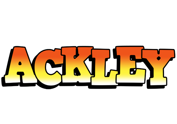 Ackley sunset logo