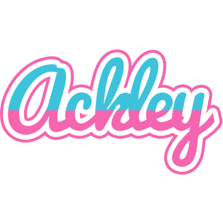 Ackley woman logo