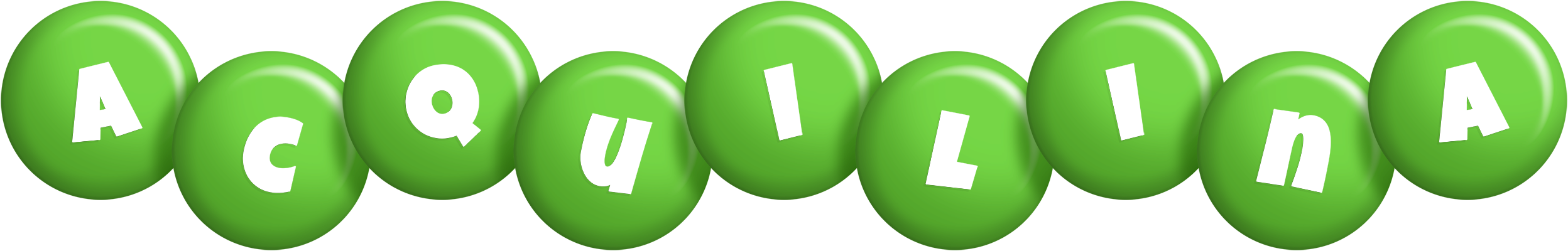 Acquilina candy-green logo