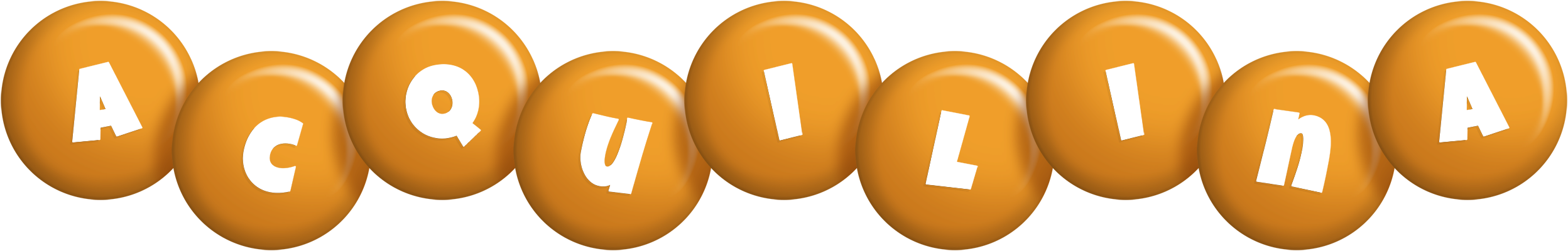 Acquilina candy-orange logo