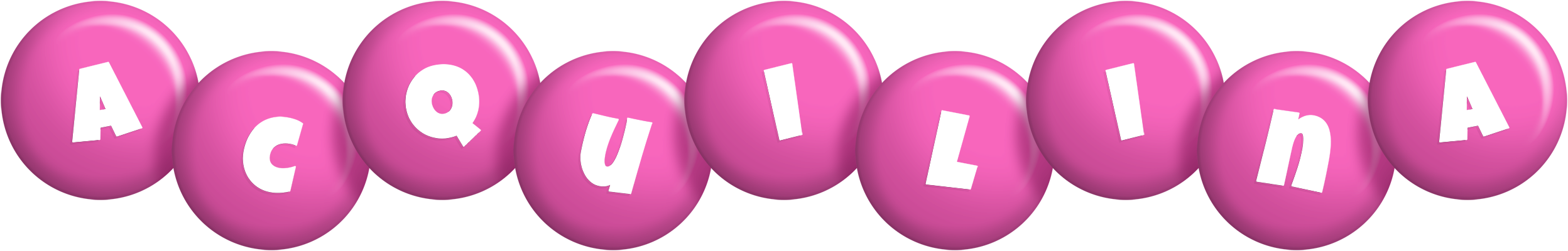 Acquilina candy-pink logo