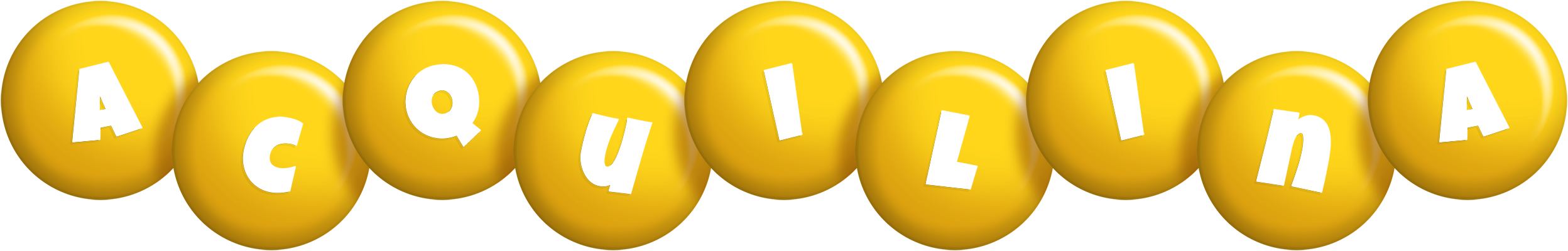 Acquilina candy-yellow logo