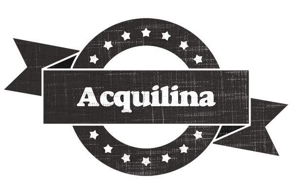 Acquilina grunge logo