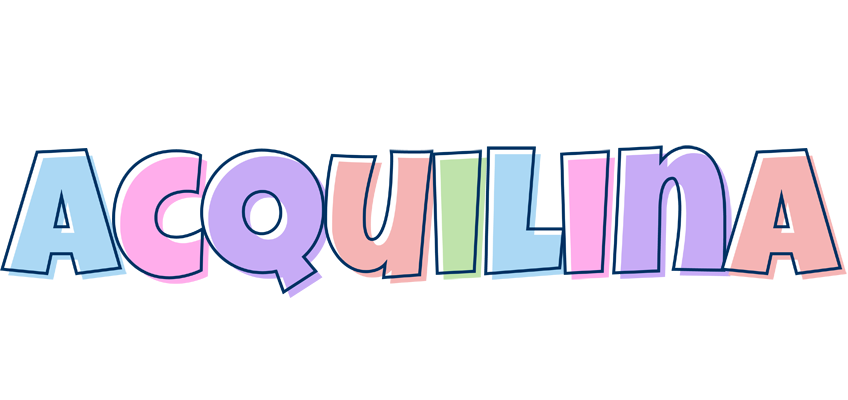 Acquilina pastel logo