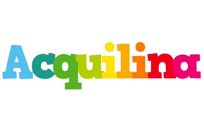 Acquilina rainbows logo