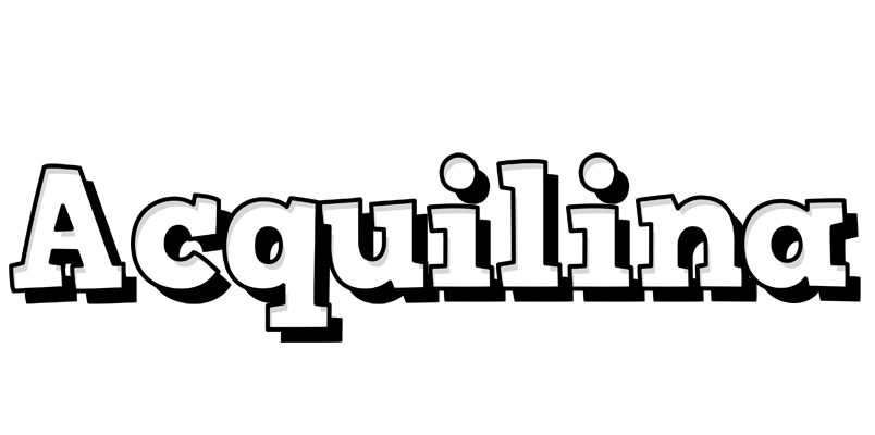 Acquilina snowing logo