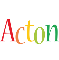 Acton birthday logo