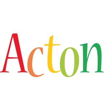 Acton birthday logo