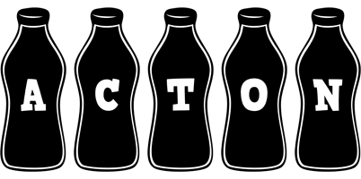 Acton bottle logo