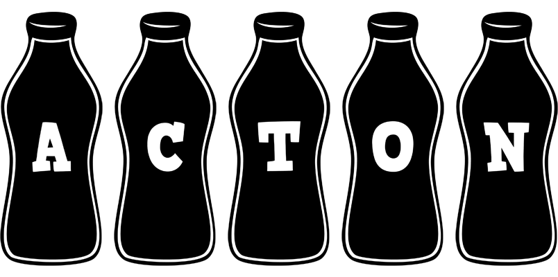 Acton bottle logo