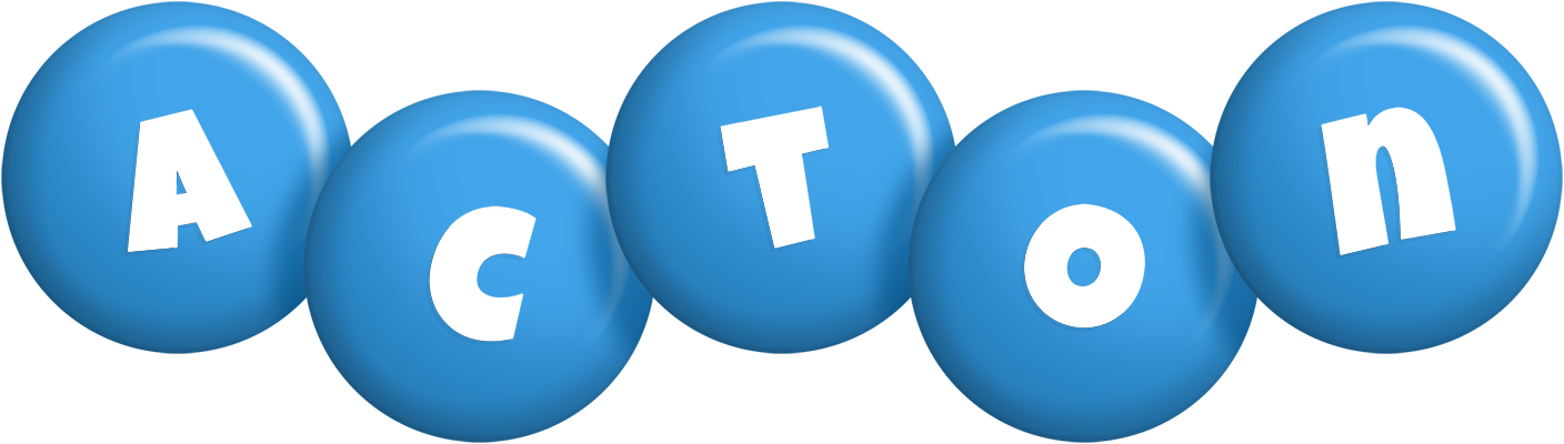 Acton candy-blue logo