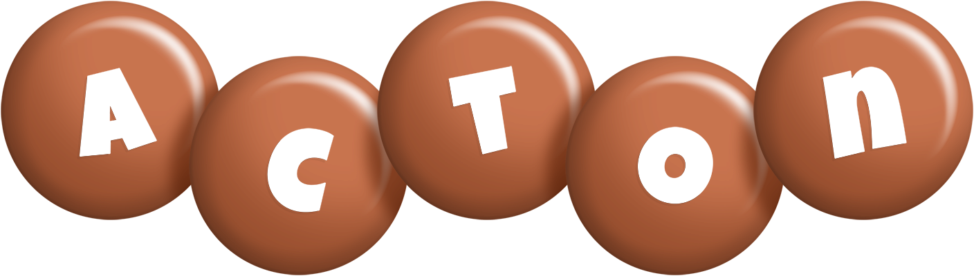 Acton candy-brown logo