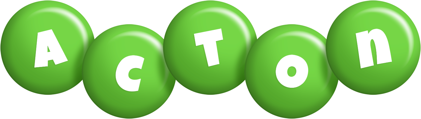 Acton candy-green logo
