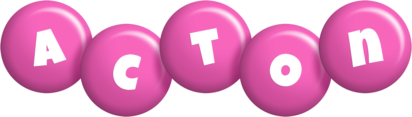 Acton candy-pink logo
